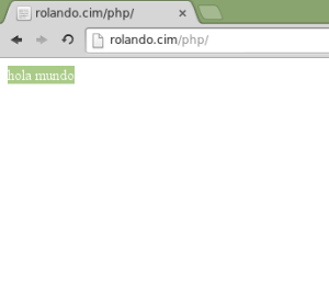 http://localhost/ - Nuestro primer hola mundo en PHP